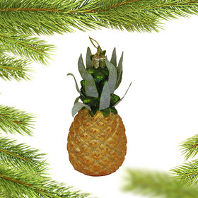 Personalized Tropical Pineapple Christmas Ornament