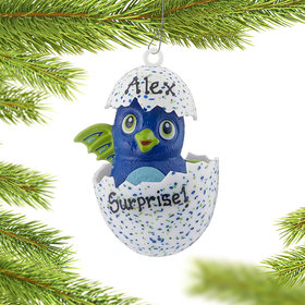 Personalized Hatchimals (Blue) Christmas Ornament