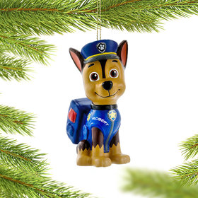Personalized Paw Patrol Character (Chase) Christmas Ornament