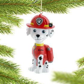 Personalized Paw Patrol Character (Marshall) Christmas Ornament