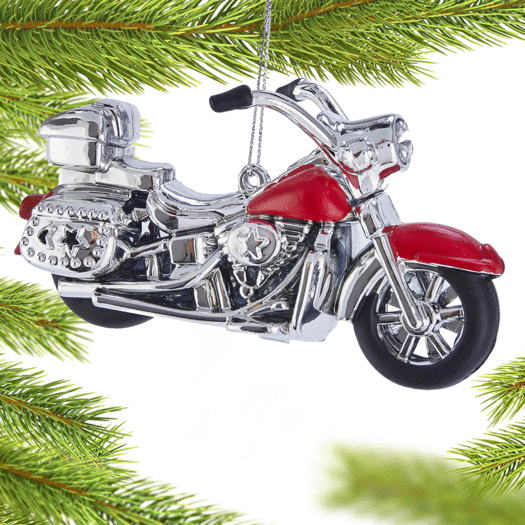Personalized Motorcycle Christmas Ornament