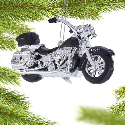 Personalized Motorcycle Christmas Ornament