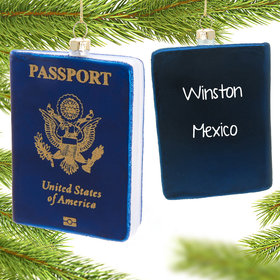 Personalized Passport-Mexico Christmas Ornament
