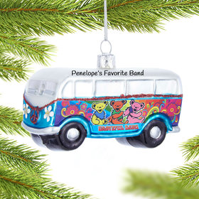 Personalized Grateful Dead Bus Christmas Ornament