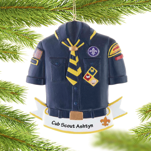 Personalized Cub Scout Christmas Ornament