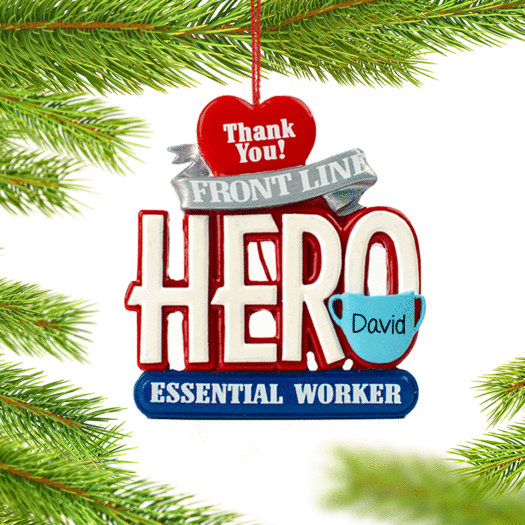 Personalized Essential Workers Christmas Ornament