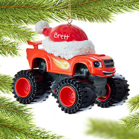 Personalized Blaze Truck Christmas Ornament