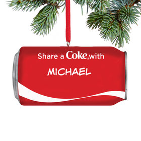 Personalized Share a Coke Can Christmas Ornament
