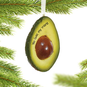 Personalized Avocado Christmas Ornament