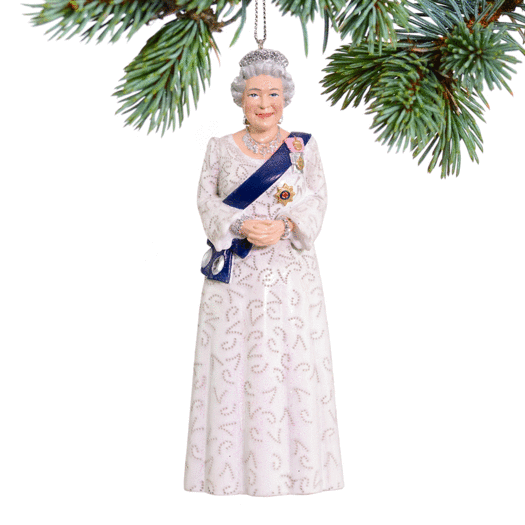 Personalized Queen Elizabeth Christmas Ornament