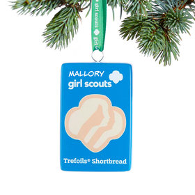 Personalized Girl Scouts of USA Trefoils Shortbread Christmas Ornament