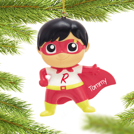 Personalized Ryans World Titan Superhero Christmas Ornament