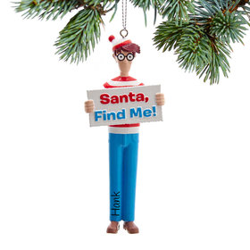 Personalized Waldo Christmas Ornament