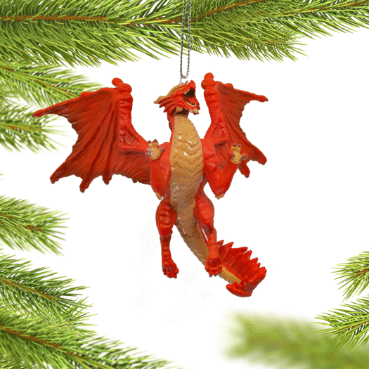 Red Dragon Christmas Ornament