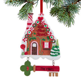 Personalized Gingerbread New Home Christmas Ornament