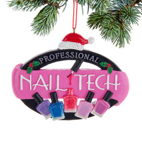 Personalized Professional Nail Tech Christmas Ornament
