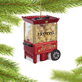 Personalized Popcorn Machine Christmas Ornament