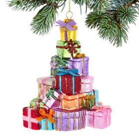 Glass Gift Boxes Christmas Ornament