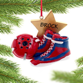 Personalized Wrestling Christmas Ornament