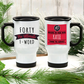 Personalized Ultimate F-Word Stainless Steel Travel Mug (14oz)