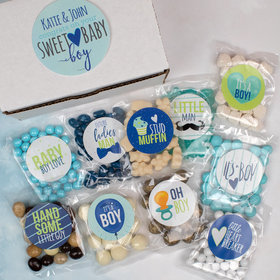 Personalized Baby Care Package Candy Gift Box - Sweet Baby Boy