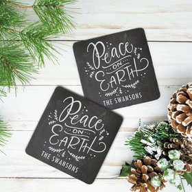 Personalized Neoprene Coaster, Peace on Earth (Set of 4)