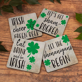Personalized Neoprene Coaster - Irish Sayings (Set of 4)