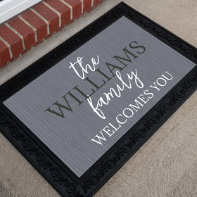 Personalized Doormat Family Welcomes You
