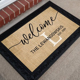 Personalized Doormat Welcome