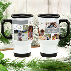 Personalized Family Memories Photo Stainless Steel Travel Mug (14oz)
