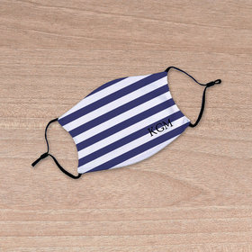 Personalized Nautical Stripes Face Mask