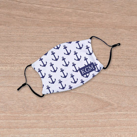 Personalized Nautical Anchors Face Mask