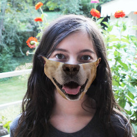 Personalized Dog Face Face Mask