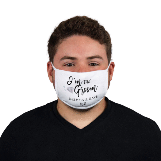 Personalized I'm the Groom Face Mask