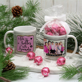 Personalized Life is Better with Friends 11oz Mug with Lindt Truffles