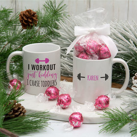 Personalized Toddler Workout 11oz Mug with Lindt Truffles