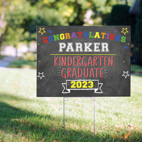 Personalized Kindergarten Graduation - Yard Sign