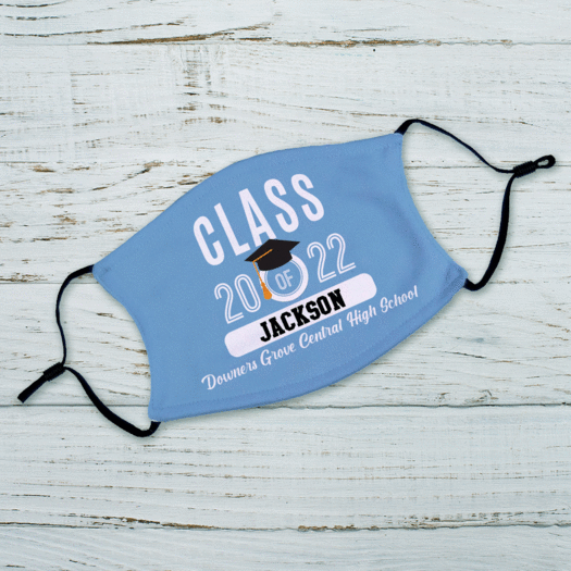 Personalized Class of Graduation Adult Face Mask