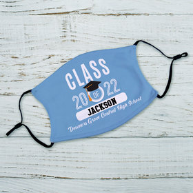 Personalized Class of Graduation Adult Face Mask