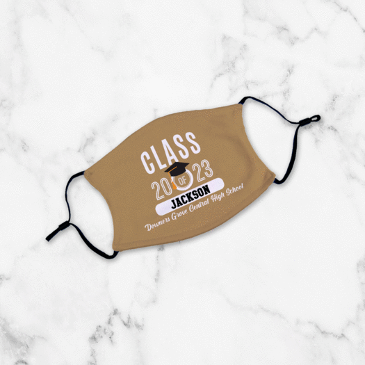 Personalized Class of Graduation Youth Face Mask
