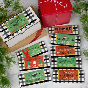 Christmas Cheer Candy Hershey's Chocolate Bars Gift Box (8 Pack)