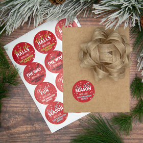 Personalized Jingle All the Way Labels (72 Pack)