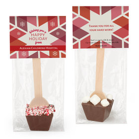 Personalized Red Snowflake Hot Chocolate Spoon