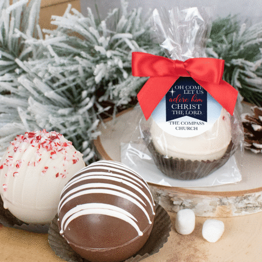 Personalized Christmas Hot Cocoa Bomb Oh Come Let Us Adore Him