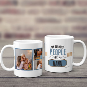 Personalized My Favorite People Call Me 11oz Mug Empty