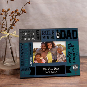 Personalized Picture Frame Dad Word Cloud