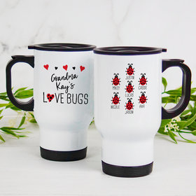 Personalized Travel Mug (14oz) - Seven Love Bugs