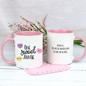 Personalized Three Sweet Hearts 11oz Mug