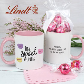 Personalized Three Sweet Hearts 11oz Mug with Lindt Truffles