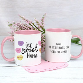 Personalized Six Sweet Hearts 11oz Mug